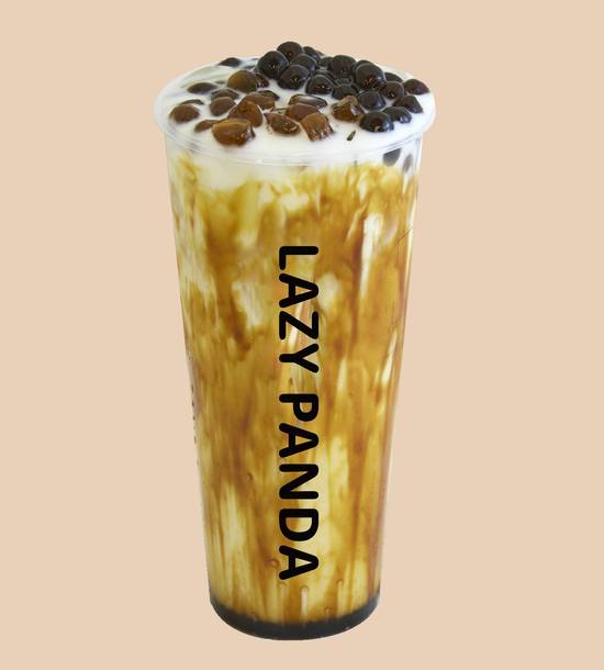 Brown Sugar Pearl Boba Latte （黑糖双波霸挂奶）